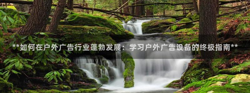 杏宇平台代理：**如何在户外广告行业蓬勃发展：学习户外广告设备的终极指南**