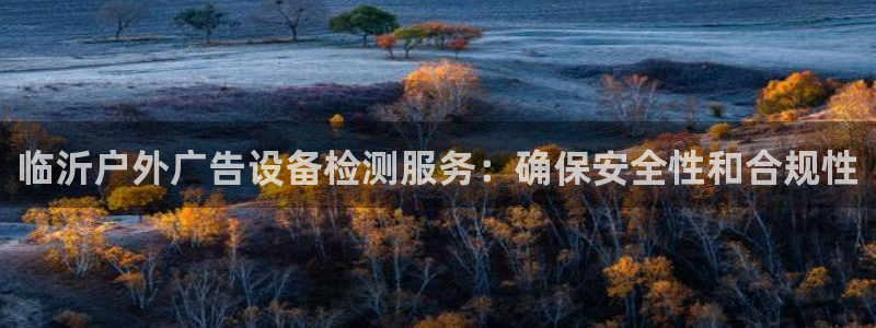 杏宇平台注册地址：临沂户外广告设备检测服务：确保安全性和合规性