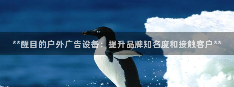 杏宇平台登录步骤：**醒目的户外广告设备：提升品牌知名度和接触客户**