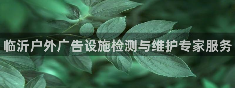 杏宇平台代理多少钱一次：临沂户外广告设施检测与维护专家服务