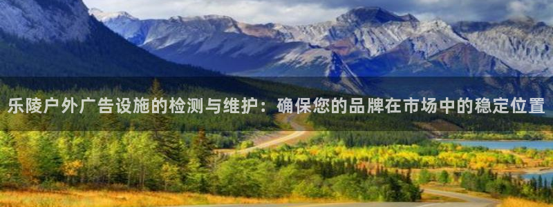 杏宇平台怎么样：乐陵户外广告设施的检测与
