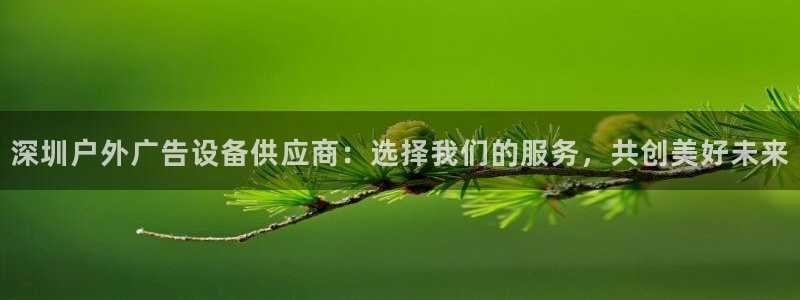 杏宇平台注册地址：深圳户外广告设备供应商：选择我们的服务，共创美好未来