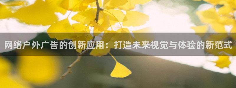 杏宇平台代理怎么样啊：网络户外广告的创新应用：打造未来视觉与体验的新范式