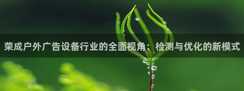 杏宇平台主管：荣成户外广告设备行业的全面视角：检测与优化的新模式